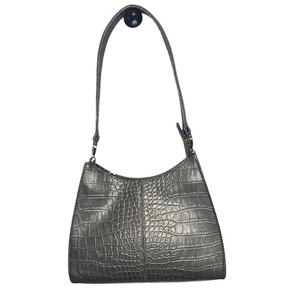 Liz Claiborne Handbags - Liz Claiborne Faux Croc Metallic Mini Shoulder Bag